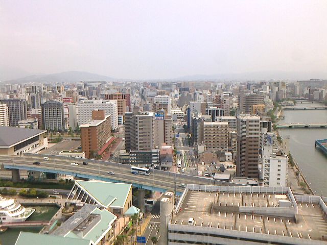 博多ポートタワーのから見た景色
