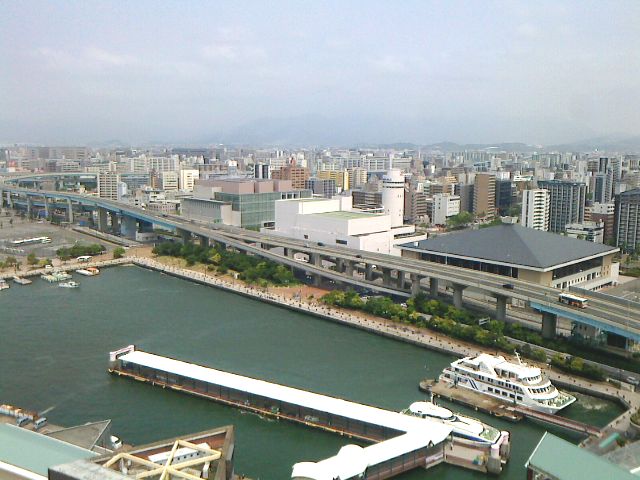 博多ポートタワーのから見た景色