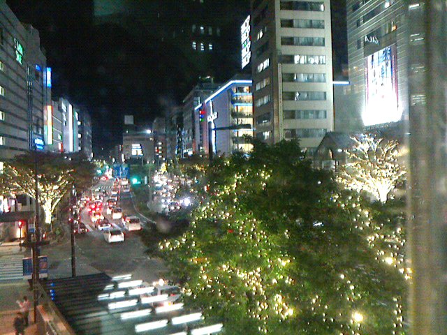 天神　夜景　イルミネーション